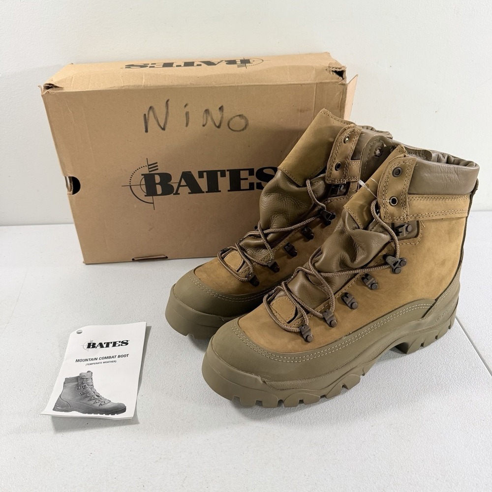 NEW Bates Mountain Military Combat Boots Men's Size 9.5 R Vibram E03412A